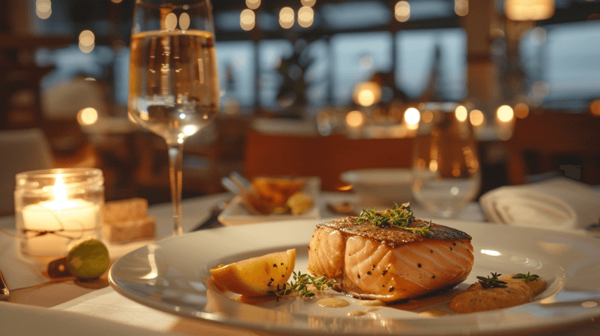 ארוחת גבינות דג ועשבי תיבול